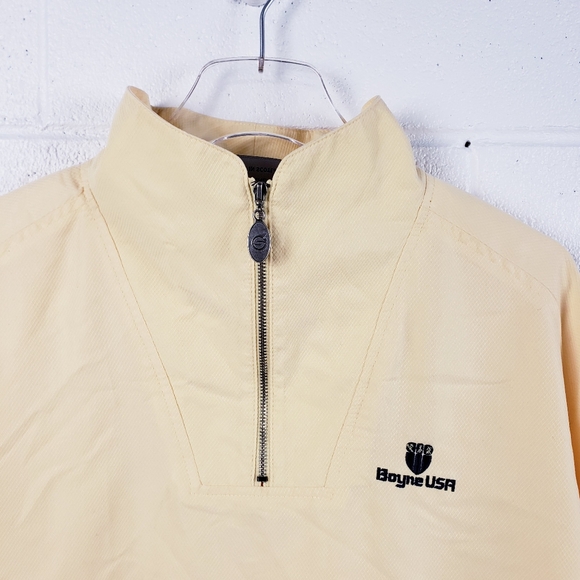 Sunderland of Scotland 1/2 Zip Golf Pullover Windbreaker Jacket Yellow Men's XL - Picture 4 of 11